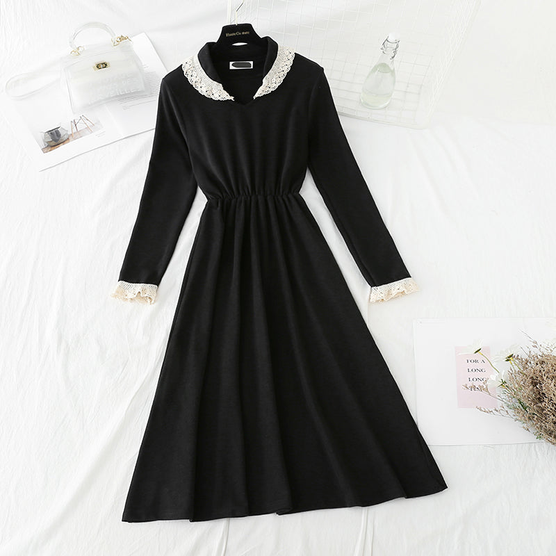 Slim knit bottomed skirt with versatile temperament  4066