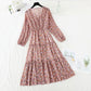 Chiffon floral dress shows thin Daisy dress  3877