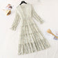 Ruffle Skirt fairy super xiansen French dress  4027