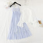 Cardigan Spitzenkleid Temperament Göttin Stil 3827