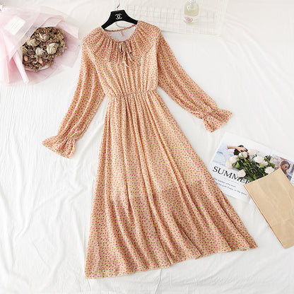 Französisches Retro-Kleid süßer Platycodon-Rock 3818