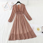 Broken flower pleats with thin Chiffon Skirt  3934