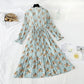 Retro floral Platycodon grandiflorum skirt fairy super xiansen series  3841