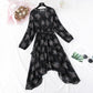Irregular ruffled floral bottomed skirt  3994