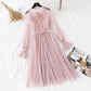 Feen Netzkleid Retro bunte Sterne 3941
