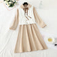 New women's gentle style, thin and high waistcoat two-piece set  3917