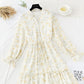 French retro interior with knee length Chiffon Skirt  3848