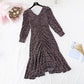 Personalized Ruffle fishtail French retro long skirt  3816