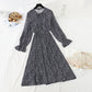 Slim pleated skirt temperament gentle wind over the knee with skirt  4063
