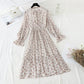Slim pleated skirt temperament gentle wind over the knee with skirt  4063