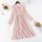 Bow gentle wind lace dress  3798