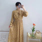 High waist thin fairy gentle wind snow spinning floral skirt  3897