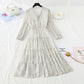 New Ruffle French Vintage chiffon skirt long  3862