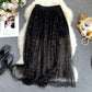 INS Feenrock,Bling Starsmittlerer und langer Mesh-Gazerock 3719
