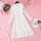 Bow gentle wind lace dress  3798