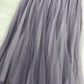 High waist skirt, pleated net gauze skirt, elastic waist puffy fairy skirt A-line skirt  3683