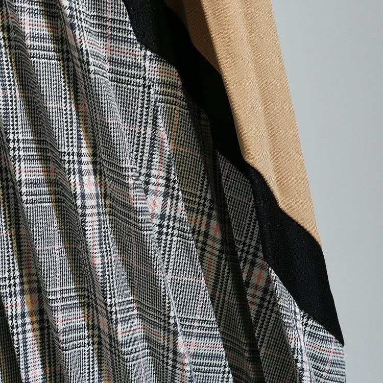 Plaid skirt, vintage pleated skirt, classic skirt  3680