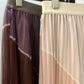 New contrasting color gauze skirt, high waist color matching gauze skirt skirt  3708