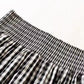 Black and white grid mini skirt  3621