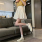 high-waisted versatile A-line skirt  3646