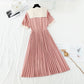 New style suit collar belt waistband slim pleated French dress  4676