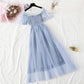 Kleid aus Feengaze, Minirock aus Platycodon, kleiner langer Rock 4351