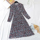 New pleated slim Chiffon Dress  3866