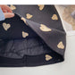 Love flocking design felt woolen skirt  5367