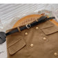 High waist wrap buttock double breasted design, slim retro skirt  5496