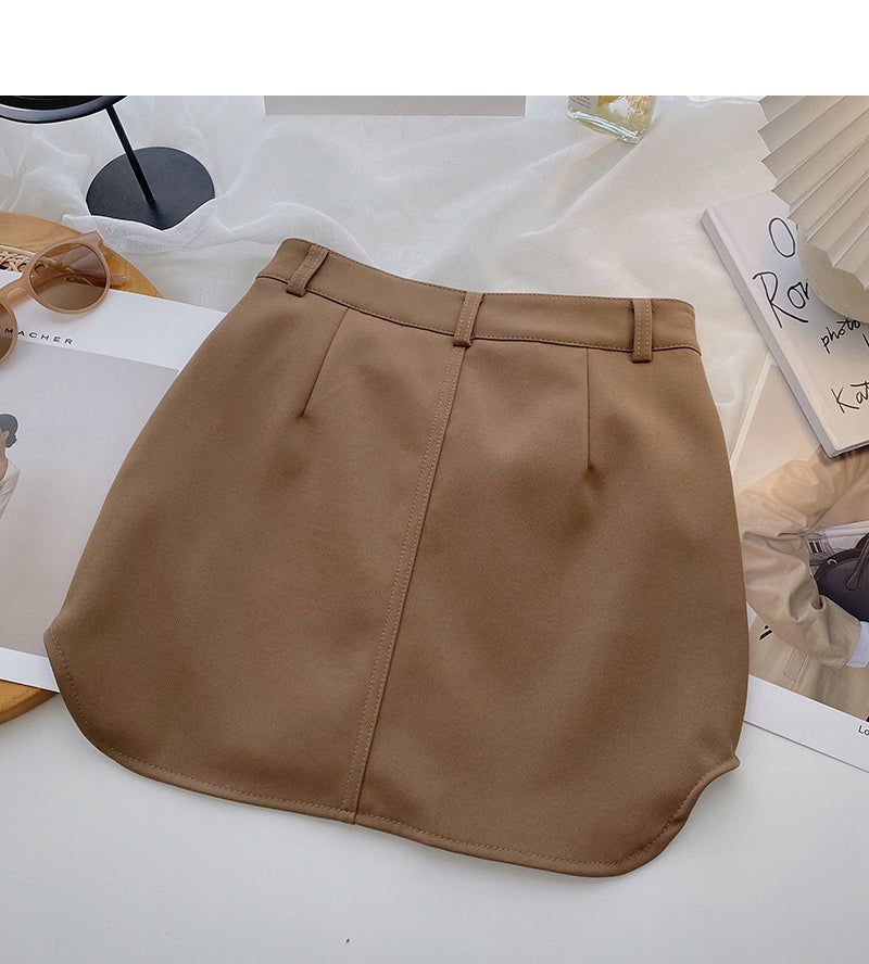 The new Korean version shows a slim A-shaped hip wrap skirt  5625