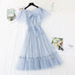 New French gentle skirt fairy super xiansen long style   4394