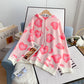 Net red love sweater sweater women's loose hooded Pullover  5114