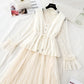 Dress with lace inside, ladies' temperament  4404