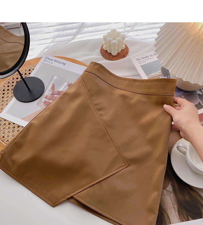 Half skirt women's fashion personality A-shaped high waist skirt  5312