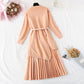 Knee knitted sweater pleated skirt two piece set  3962