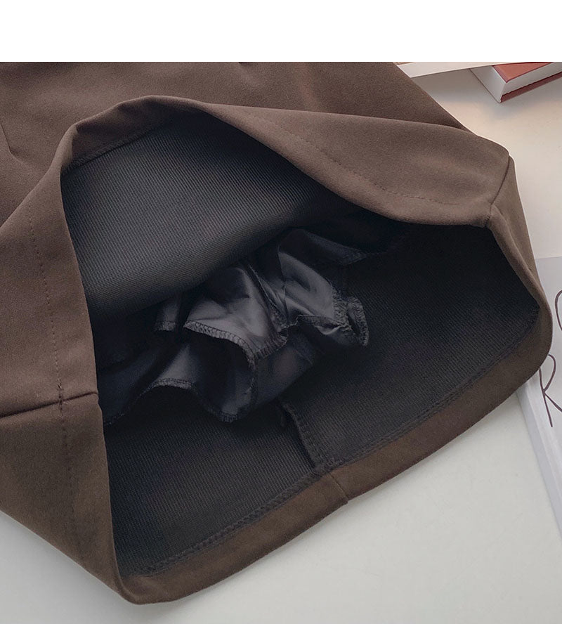 Neuer schmaler, lässiger, vielseitiger kleiner Rock in A-Linie mit hoher Taille 5421