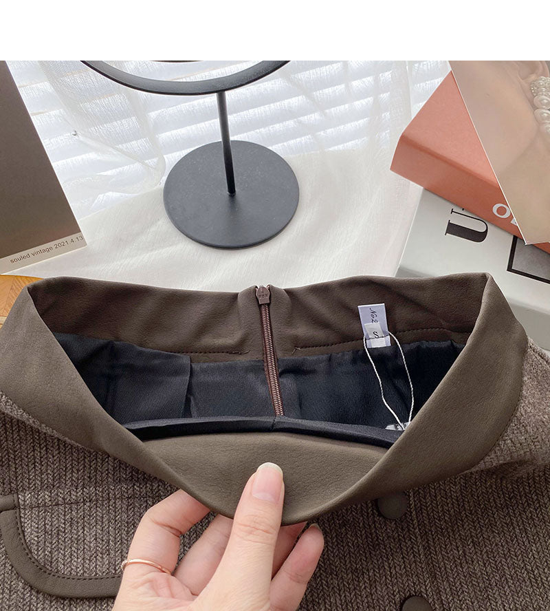 Neuer personalisierter dünner Split-Rock mit hoher Taille im koreanischen Stil 5544
