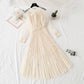 Gauze dress feather nail bead long sleeve sling  4311