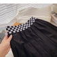 Korean Vintage Plaid High Waist dünner Rock in A-Linie 5450