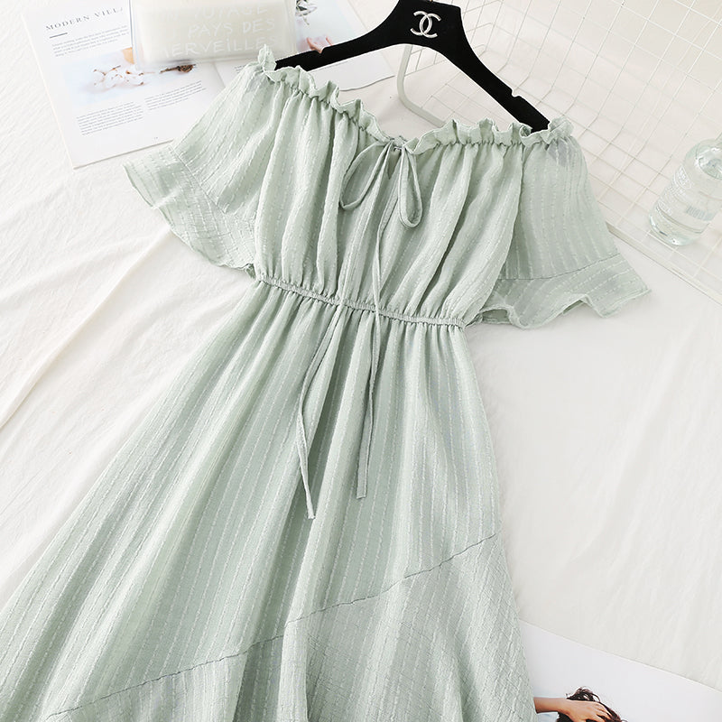 One shoulder cotton linen dress one shoulder cotton linen dress  4139