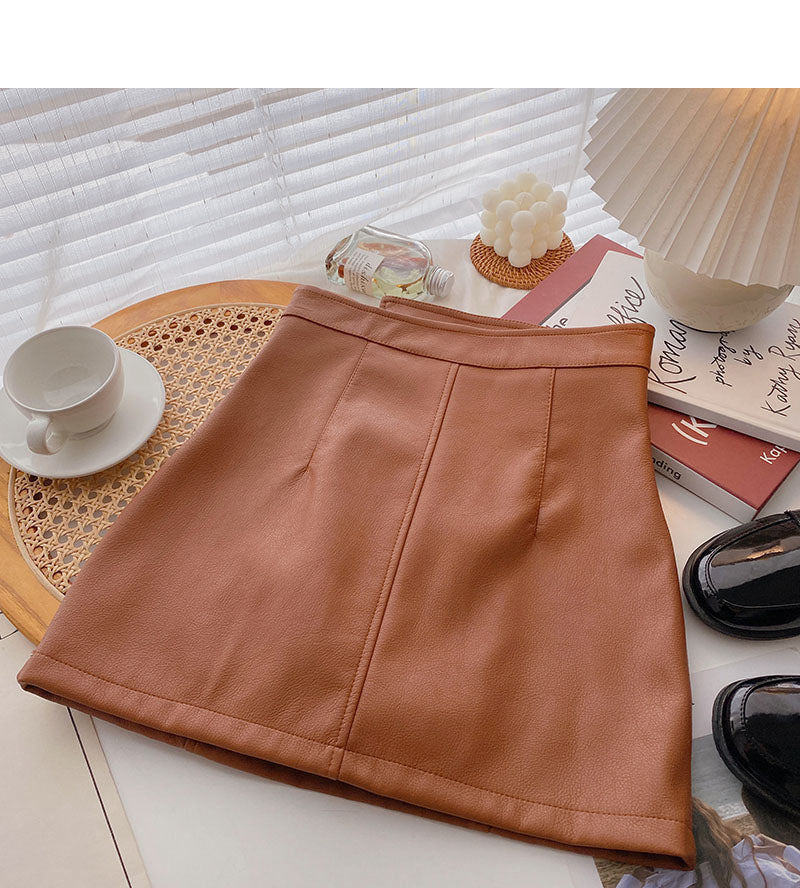 Korean irregular design zipper Hip Wrap Skirt  5537