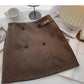 Korean version high waist design feels thin, hip wrapped A-shaped skirt  5408