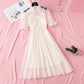 Lace mesh dress sexy and elegant  4347