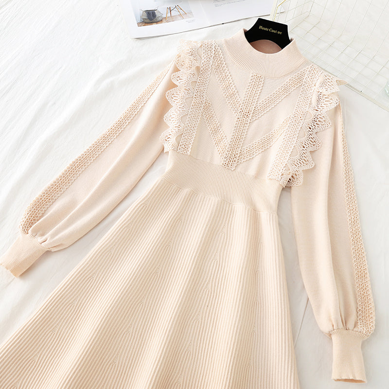 French Cut Taille dünnes Vintage Hepburn Kleid 4778