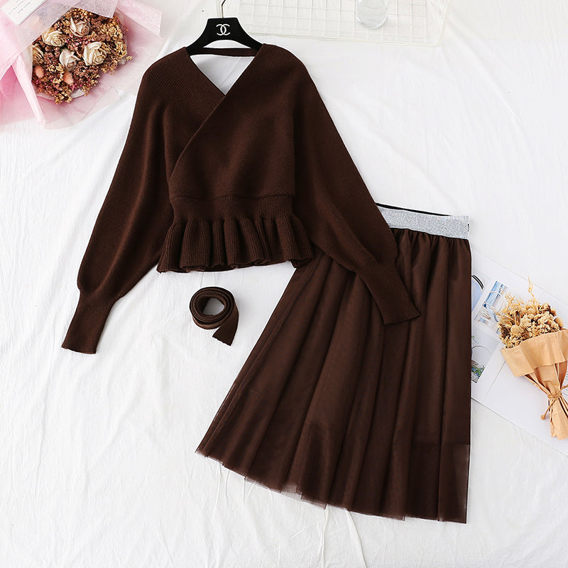Temperament fashion high cold imperial sister style suit skirt  3945