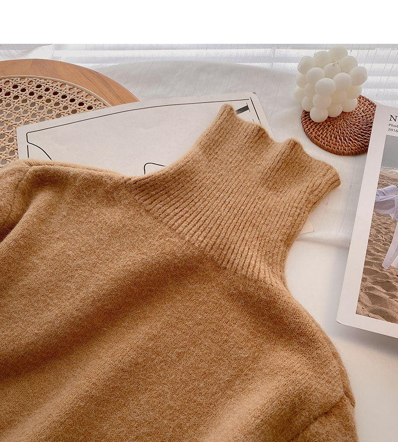 Korean version lazy temperament thin loose Pullover long sleeve top  5932