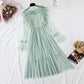New nail bead lace up French retro super xiansen sweet skirt  4452
