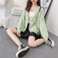Small fresh knitted cardigan foreign coat  5269