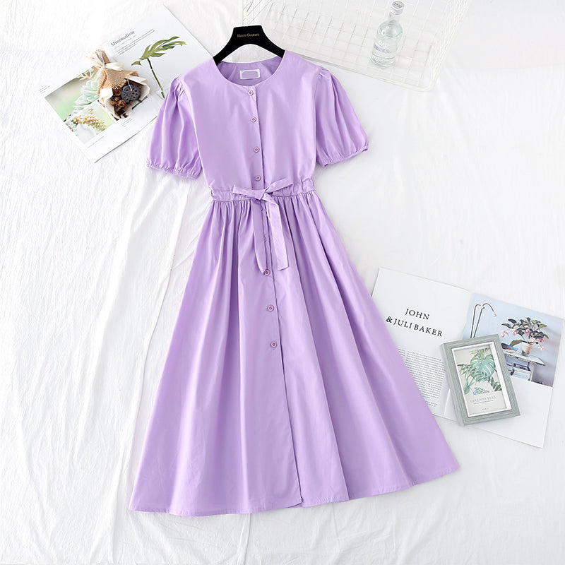 French waist closing skirt with thin temperament  4161