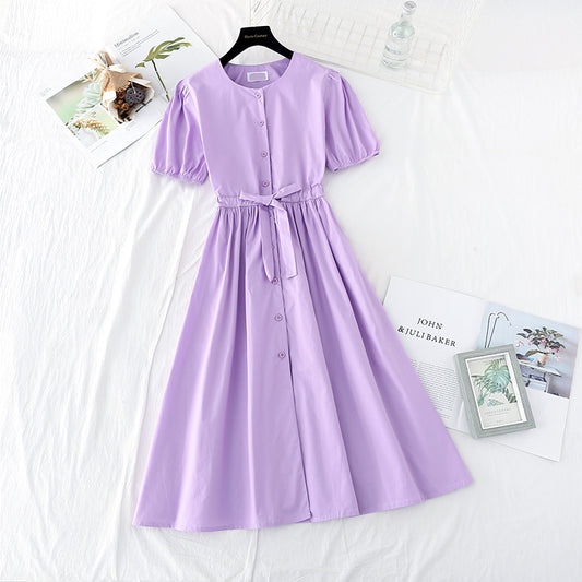 French waist closing skirt with thin temperament  4161